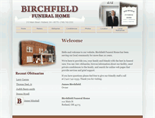 Tablet Screenshot of birchfieldfuneralhome.com